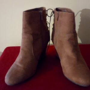 CL By Laundry lace up suede boots